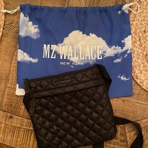 MZ Wallace Black Flat Metro Crossbody